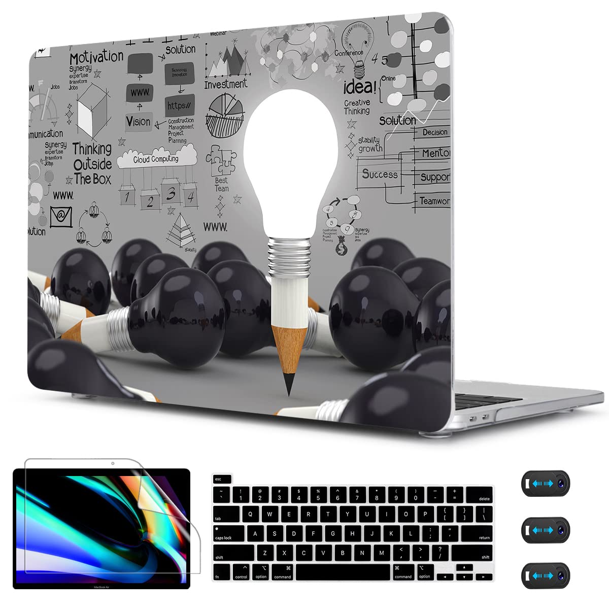 CISSOOK Compatible with MacBook Pro 13 inch Case 2025-2016 Release M2 M1