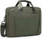 15-16 Inch Laptop Shoulder Bag Business Briefcase Water Resistant Computer Messenger Bags Compatible with MacBook Pro 16, MacBook Air 15 M4, HP, Dell, ASUS Notebook, Green