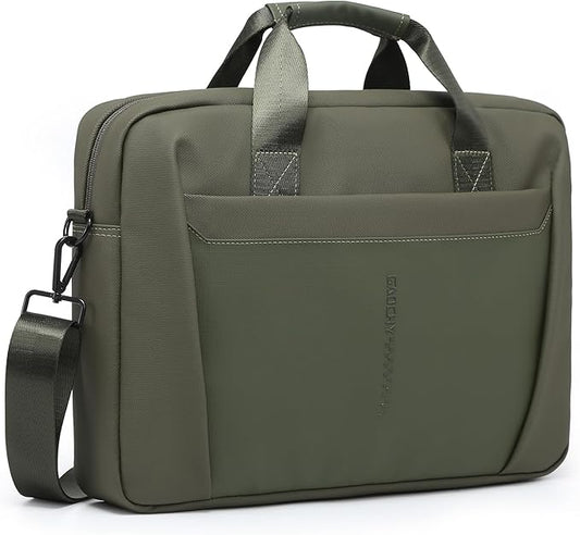 13-14 Inch Laptop Shoulder Bag Business Briefcase Water Resistant Computer Messenger Bags Compatible with MacBook Pro 14, MacBook Air 13 M4, HP, Dell, ASUS Notebook, Green