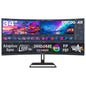 Deco Gear 34” Curved Gaming Monitor, 180Hz 3440×1440 Ultrawide UWQHD Screen for Laptop & PC, Adaptive Sync, R1500 VA Panel, HDR, 100% sRGB, Dual HDMI/DP, 21:9, VESA Mount, American Seller