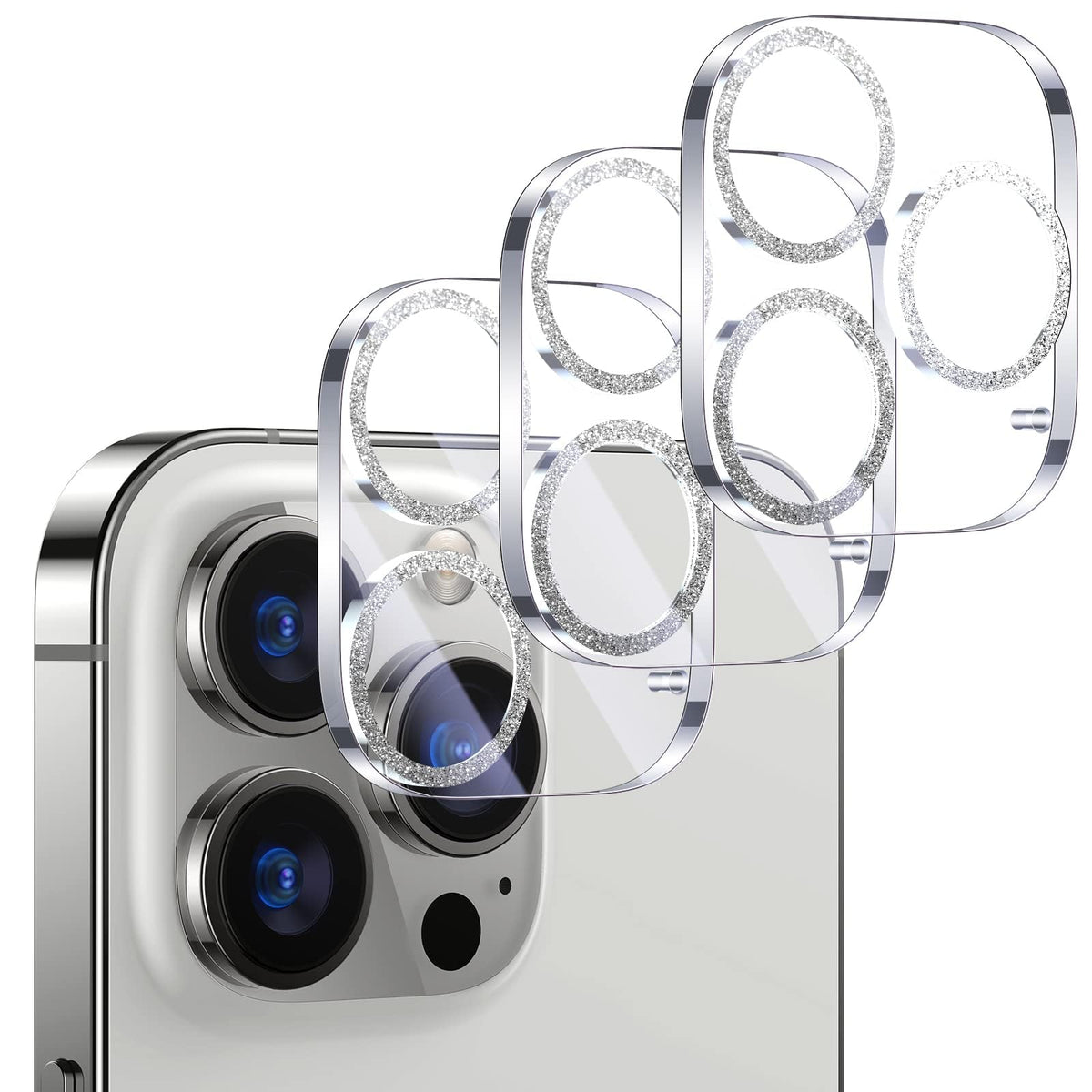 UniqueMe for iPhone 13 6.1"/13 Mini 5.4" Camera Lens Protector-Black Circle