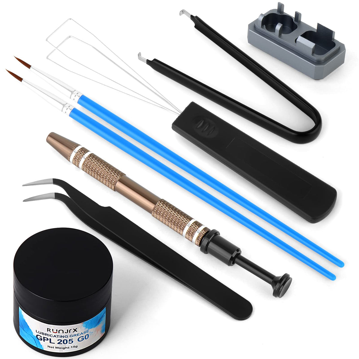 YIMAGUJRX RUNJRX Keyboard Lube Kit JRX 205G0 0.53oz/15g for Mechanical Keyboard Lube, Switch Opener for MX Kailh,Keyboard Tools with Keycap Puller