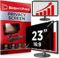 23 Inch 16:9 Computer Privacy Screen Filter for Monitor - Privacy Shield and Anti-Glare Protector