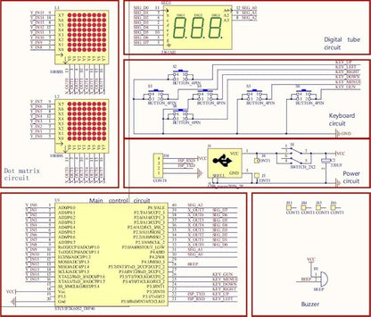Soldering Practice Kit DIY 5 Retro Classic Games Plug-in Circuit Kit Learn Soldering Kit for Beginners