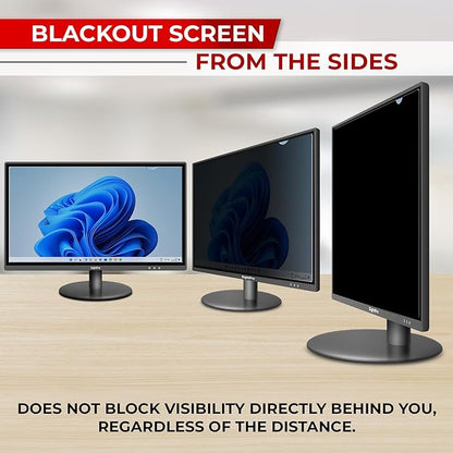 23.8 Inch 16:9 Computer Privacy Screen Filter for Monitor - Privacy Shield and Anti-Glare Protector