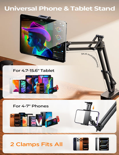 LISEN Tablet Stand iPad Holder Desk Mount, Kindle Accessories Tablet Holder