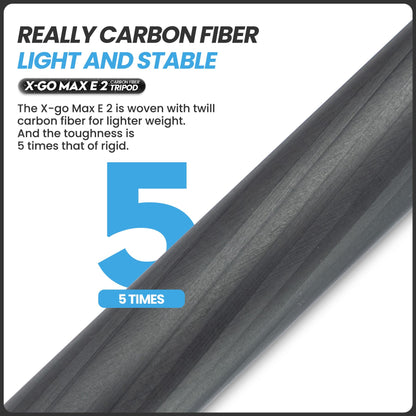 Fotopro 68" Carbon Fiber Travel Tripod, Heavy Duty Camera Tripod with Ball Head, Detachable Monopod with Quick Release Plate and Bag, Load up to 12KG/26lbs