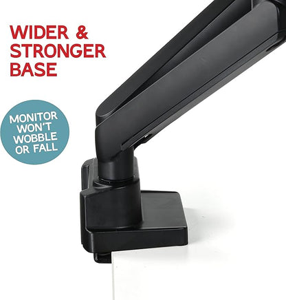 Dual Monitor Stand, Dual Monitor Arm, Dual Monitor Mount vesa Mount, up to 32 inch Monitor Desk Mount, soporte Monitor arms & Monitor Stands for 2 Monitors, Dual Monitor Riser Stand