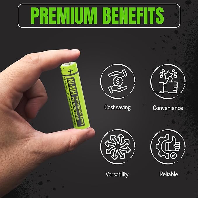 RocketBus 6-Pack BK-40AAABU Replacement 1.2V 400mAh Battery for Panasonic Cordless Phone System BK40AAABU