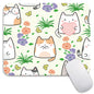 Armanza Square Mouse Pad Apricot Flower, Personalized Premium-Textured Custom Mouse Mat Design, Washable Mousepad Cloth, Non-Slip Rubber Base Computer Mouse Pads for Wireless Mouse