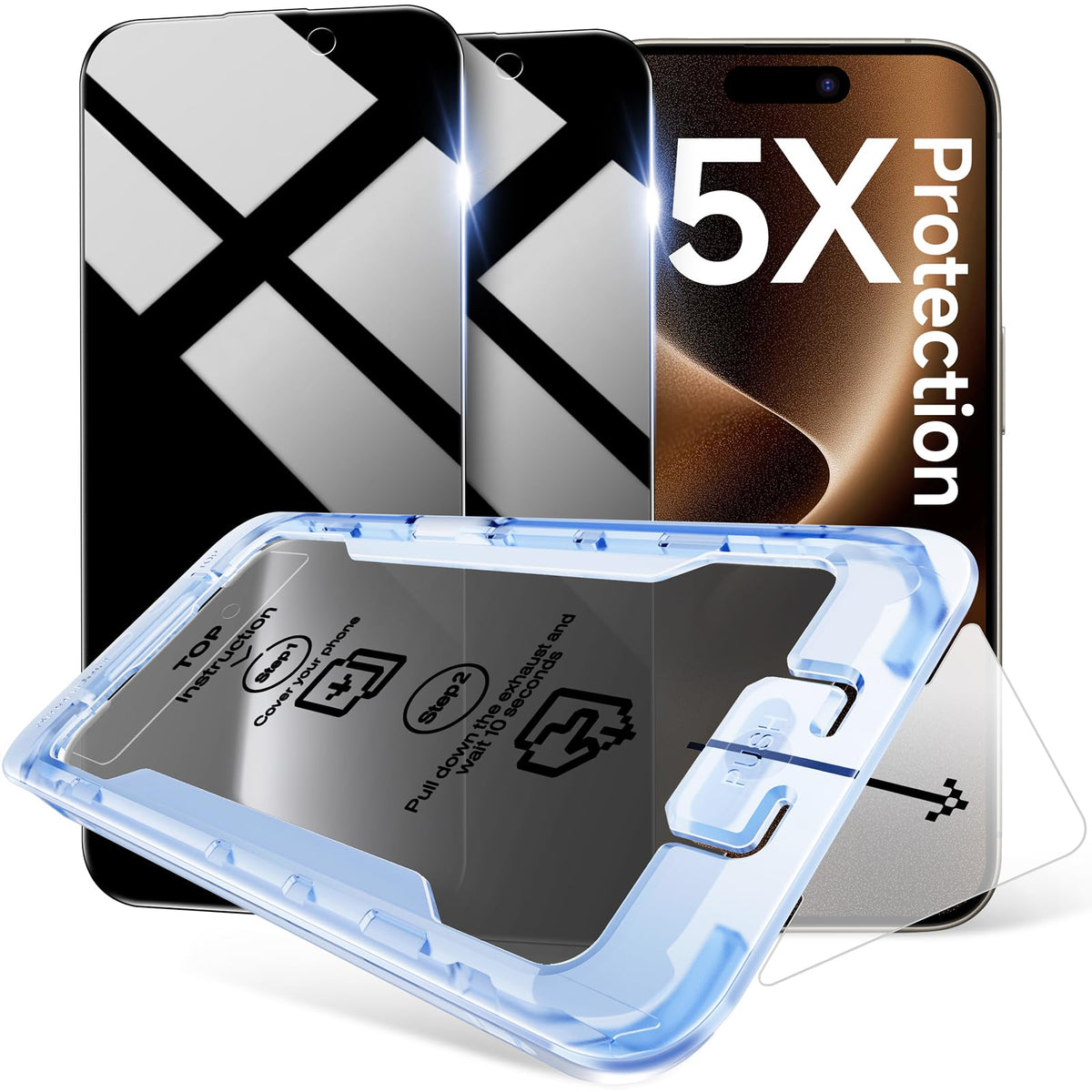 SMARTDEVIL 2 Pack for iPhone 13 Pro Max/iPhone 14 Plus Screen Protector
