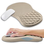 Kuosgm Ergonomic Mouse Pad Wrist Support with Memory Foam Massage Bulge, Carpal Tunnel Pain Relief Mousepad Wrist Rest for Mouse(12x8 inch, Pink Flowers)