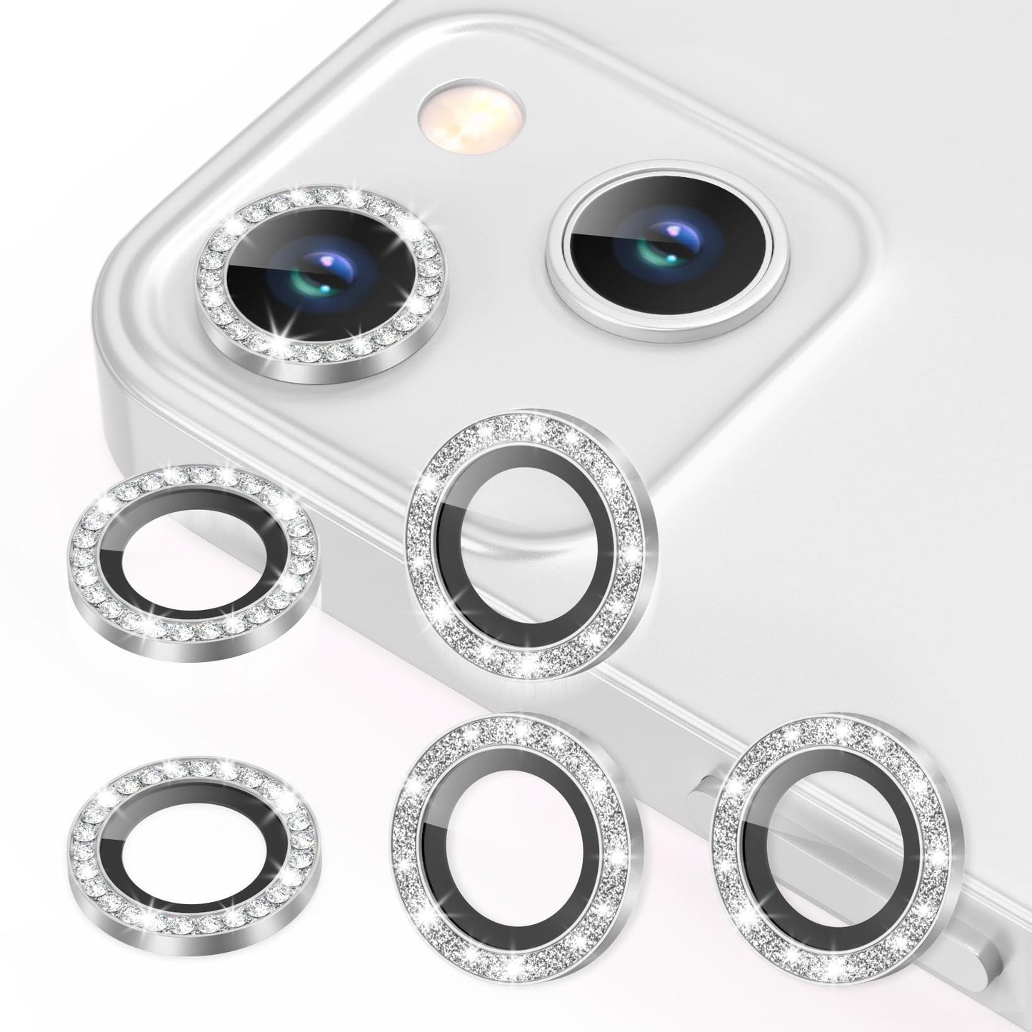AGVEE 3+3 6 Pack for iPhone 12 & Mini & Pro Camera Lens Protector Cover