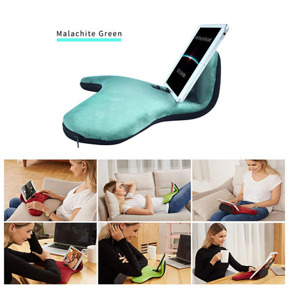 OKATOPGEAKO Phone Wrist Support/Soft Pillow Stand/2021 New Multi-Angle Tablet Stand/Phone Holder/Pillow Lap Pad Stand,for Ipad,Phones,Tablets, Ereaders,Books(Malachite-Green)