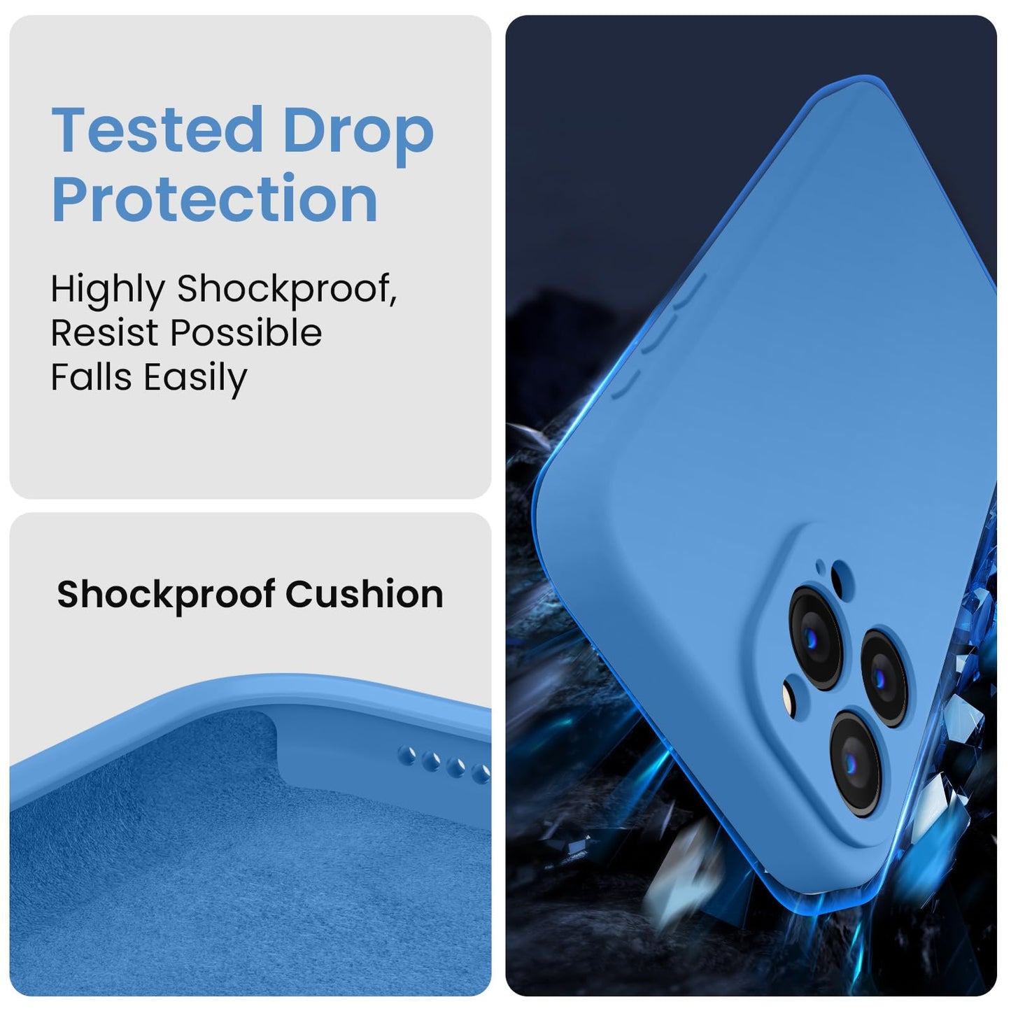 FireNova Designed for iPhone 15 Pro Max Case, 6.7", Blue