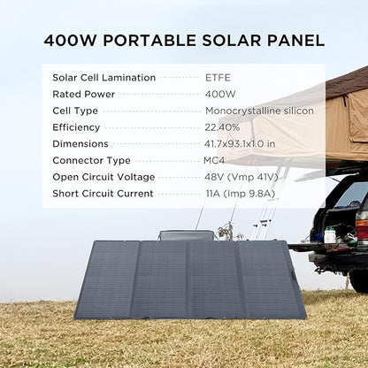 EF ECOFLOW Power Station 6144Wh DELTA Pro Ultra with 400W Portable Panel, 120/240V 7200W AC Output, Portable Generator for Home Backup Outdoors Camping RV Emergency