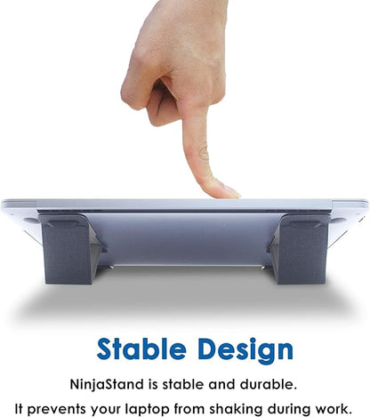 NinjaStand - Super Light/Thin/Portable Laptop Stand for 13" ~ 16" Laptops