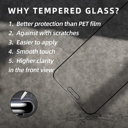 EGKimBa Privacy Screen Protector - Compatible with iPhone 16, 15, 14 Pro - 6.1 inch Gradient Colorful Electroplated Anti-Spy Anti-Blue Light Tempered Glass