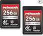 Pergear 256GB CFexpress 4.0 Type A Memory Card (2-Pack),Up to 1780MB/S Read Speeds,USB4.0(PCIe 4.0),Raw,8K 30P Record,Compatible for Sony Camera,ILME-FX3,ILME-FX6,ILME-FX30(Black Silver Master Series)
