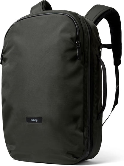 Bellroy Transit Travel Pack Pro (30–38 liter carry-on travel backpack, with laptop sleeve, RFID protection and zip bottle pocket) - Olive