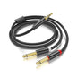 Yumiwoow 2Pack 16Ft 3.5mm TRS to Dual 6.35mm Stereo Cable 1/8 TRS to Dual 6.35mm 1/4 TS Mono Y Splitter Audio Cord Adapter for Smartphone, Mixer,PC, CD Player, Speakers and Home Stereo System