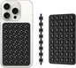 Silicone Double Sided Suction Phone Case Mount, Detachable Hands Free & Strong Grip Holder for Selfies & Videos, Compatible iPhone Android (Black, 1Pack)