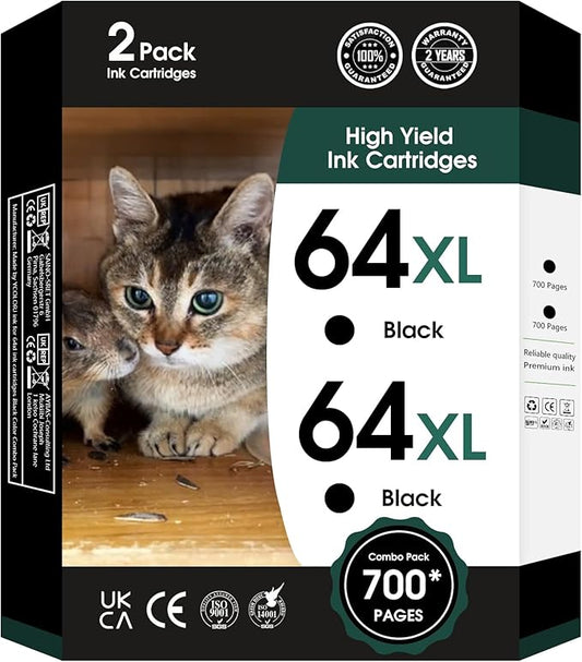 fannster 64XL Black Ink Cartridge Replacement