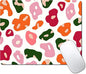 Colorful Abstract Leopard Custom Mouse Pad with Non-Slip Rubber, Small Square Design for Wireless Laptop & Computer Mouse Pads for Desk, 9.5 x 7.9 inch Smooth Surface for Gaming & Office