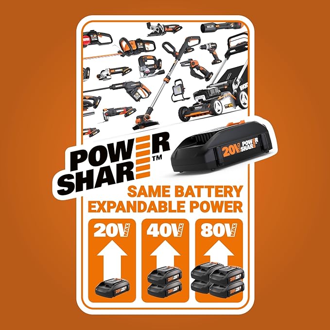 WORX Cordless Stick Vacuum, 20V Handheld Vacuum Cleaner, WX038L.1