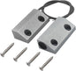 Magnetic Reed Switch Wired Surface Mount Normally Open NO Contact Sensor Alarm Magnetic Door Switch with 2 Wires, Zinc Alloy Sliver, MC-56