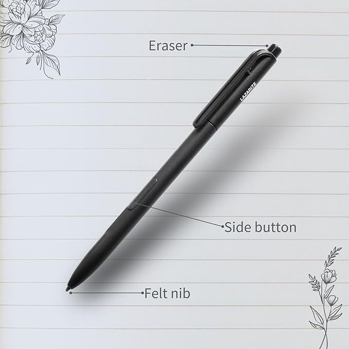 LuxoScribe, Marker Pen for Remarkable 2/Kindle Scribe/SuperNote Device. EMR Stylus Pen with Eraser, 4096 Pressure Sensitivity, Palm Rejection