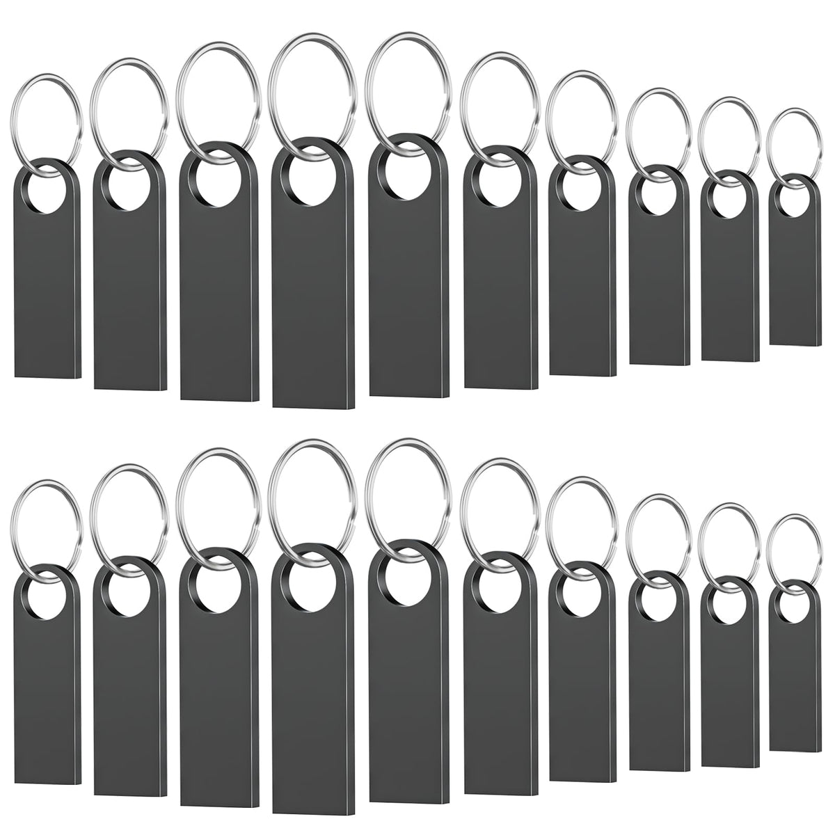 16GB USB Flash Drive 5 Pack, Wooolken Sleek Metal USB 2.0 Thumb Drive
