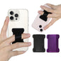 WOJI Cell Phone Finger Grip Strap Holder for Hand, Phone Strap, Phone Holder for Hand - Small, New Slim Finger Loop Selfie Grip Compatible with Most Smartphones (Black) - 2Pack