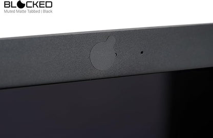 BLOCKED Stackable Webcam/Camera Vinyl Covers | 456 Low-Tack Restickable Webcam Stickers | Multi Finishes, Colors, & Sizes | 6-Pack Variety