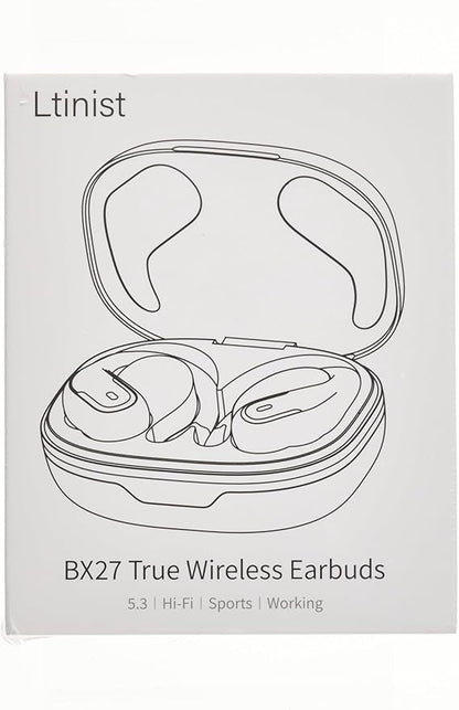 Wireless Earbud, 75Hrs Bluetooth 5.4 Headphones IP7 Waterproof for Sport, Running Wireless Earphones with ENC Noise Cancelling Mics, Deep Bass Over Ear bud with Earhooks for Android, iOS, Workout, Gym