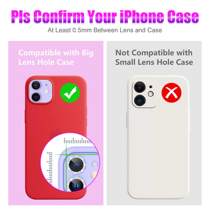 AGVEE 3+3 6 Pack for iPhone 12 & Mini & Pro Camera Lens Protector Cover