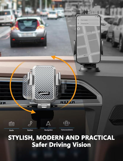 Wireless Car Charger, 15W Fast Charging Auto Clamping Car Charger Cell Phone Holder Mount Vent for iPhone 15 14 13 12 Mini Pro Max, Samsung Galaxy S24 Ultra S23 S22 S21+ Note 20, etc - Silver