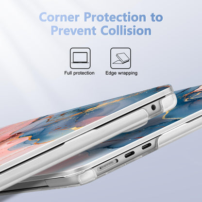 Lepeoac Case for 2026/2025/2024/2023 MacBook Air 15-inch Laptop Release M5 A3448 /M4 A3241 /M3 A3114 /M2 A2941, Stylish Protective Hard Shell Cover for MacBook Air 15.3 inch, Abstract Art P492