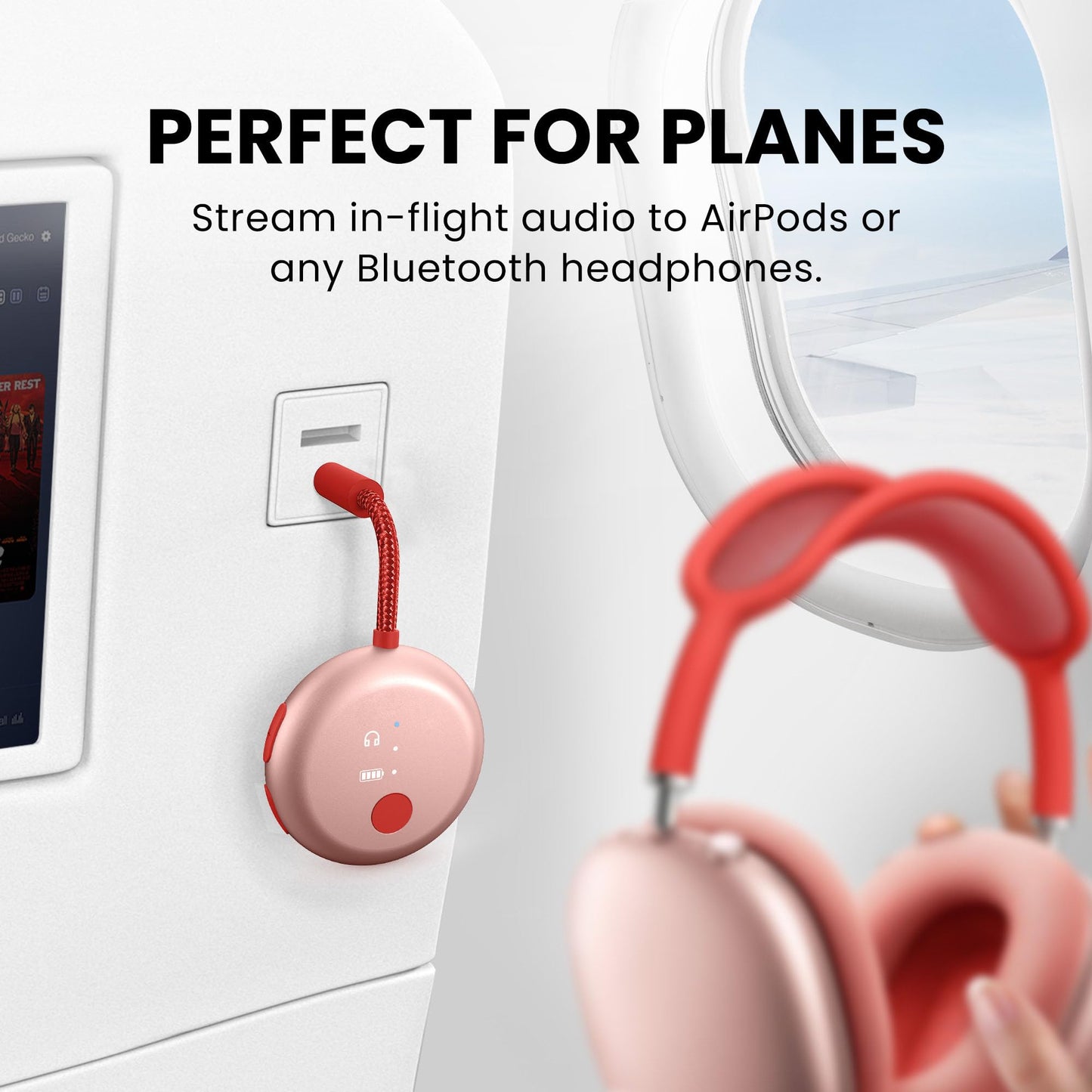 Avantree SoundJet R1 – 25Hr Airplane Bluetooth Adapter for All AirPods