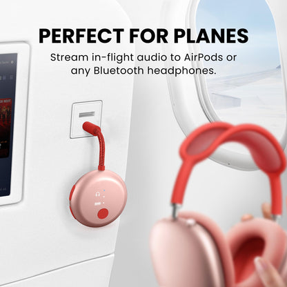Avantree SoundJet R1 – 25Hr Airplane Bluetooth Adapter for All AirPods