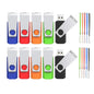 8GB Flash Drive 10 Pack, Wooolken USB 2.0 Thumb Drives Memory Stick