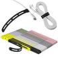 Nearockle 40Pcs Reusable Cable Ties, Adjustable Cord Organizer, 3 in-Black