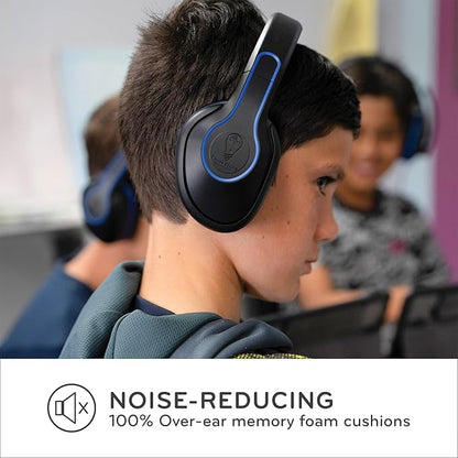 ThinkWrite Technologies REVO TW300, Premium Wired Over-Ear Headphones, Noise Reducing Headphones with 3.5mm Jack, Black