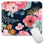 Armanza Square Mouse Pad Pink Flower, Personalized Premium-Textured Custom Mouse Mat Design, Washable Mousepad Cloth, Non-Slip Rubber Base Computer Mouse Pads for Wireless Mouse