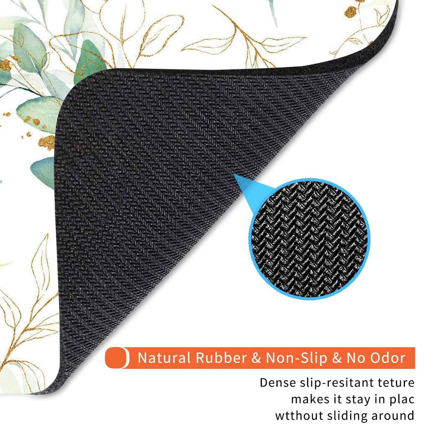 Armanza Square Mouse Pad Pretty Leaves, Personalized Premium-Textured Custom Mouse Mat Design, Washable Mousepad Cloth, Non-Slip Rubber Base Computer Mouse Pads for Wireless Mouse