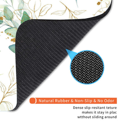 Armanza Square Mouse Pad Pretty Leaves, Personalized Premium-Textured Custom Mouse Mat Design, Washable Mousepad Cloth, Non-Slip Rubber Base Computer Mouse Pads for Wireless Mouse