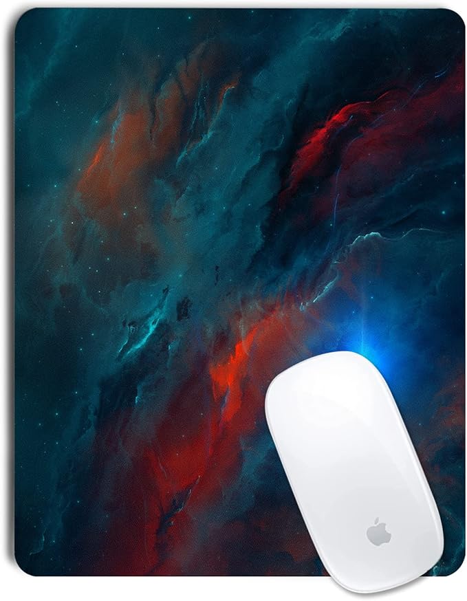 Galaxy Mouse Pad Personalized Design, Non-Slip Surface, Rubber Base, Small Office Desk Pad for Computers and Laptops