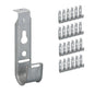 ICC 4-Inch Ceiling J Hook Cable Management Hook, Retainer Clip, 25-Pack