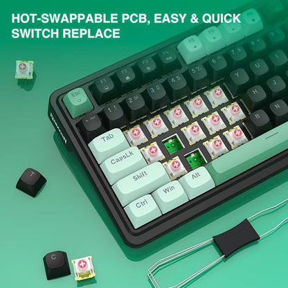Redragon K686 HE Rapid Trigger Gaming Keyboard, 98 Keys 8K Wired Mechanical Keyboard w/ Next-Gen UltraMag 100% POM Silky Magnetic Switch, Dual-Module Floating Patent Structure Design, 2-Layer Noise Dampening