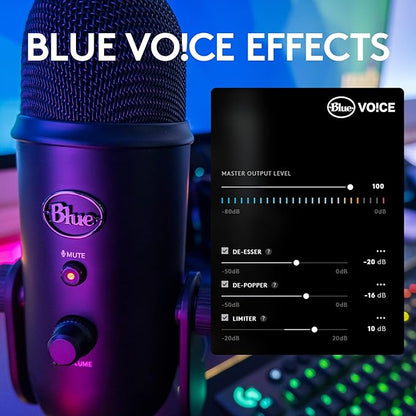 Blue Yeti Streaming Micophone Kit with Microphone for PC/Mac/PS4/PS5